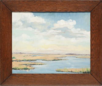 Arrah Lee Gaul, American/Pennsylvania 1883-1980, ?St. Augustine, Florida", oil on canvas