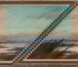 Knute Heldner, Swedish/Louisiana 1877-1952, ?Louisiana Marsh Scene?, oil on canvas