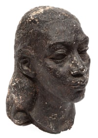 Carrie Maxine Holtry Daniels, American/New Orleans 1920-2018, ?Head of a Negro Girl?, paint on