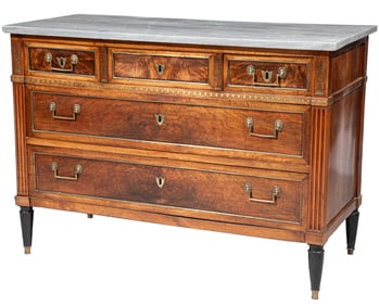 Directoire Brass Inlaid Mahogany Commode