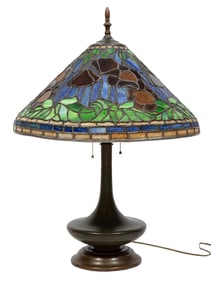 Tiffany Studios Lamp Base and Associated Shade