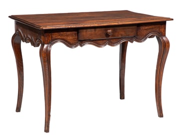 French Provincial Carved Walnut Work Table