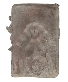Jean Seidenberg, American/Louisiana 1930-2022, "Woman with Long Hair", bronze plaque