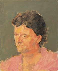 Jean Seidenberg, American/Louisiana 1930-2022, "Simon Gunning (Study)", oil on canvas