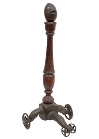 Hal Carney, American/Louisiana 20th c., "Surrealist Assemblage", bronze and wood chair spindle