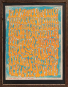 William Aubrey Walmsley, American/Alabama 1923-2003, "Ding Dong Daddy - Dog Biscuits" and "Help . .