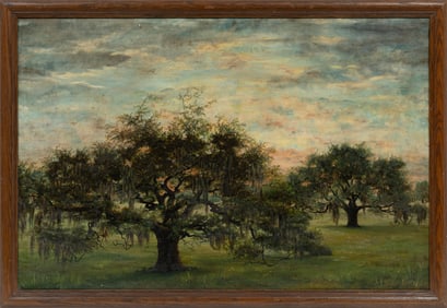 Betty Kate Haley Kyle, American/Louisiana 1925-2012, "City Park", oil on canvas