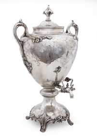 Late Georgian Sheffield Plate Hot Water Urn