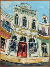 James Michalopoulos, American/Louisiana b. 1951, "Magazonia", oil on canvas