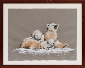 William Dunlap, American/Mississippi b. 1944, ?White on Gray?, oil, polymer paint, graphite and