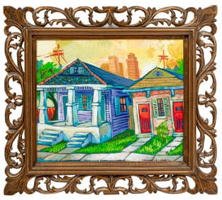 Terrance Osborne, American/Louisiana b. 1976, "Untitled: New Orleans", oil on canvas