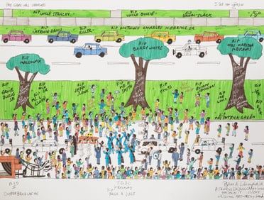 Bruce "Dapper Bruce Lafitte" Davenport, Jr., American/Louisiana b. 1972, "T.D.B.C. Presents: RIP