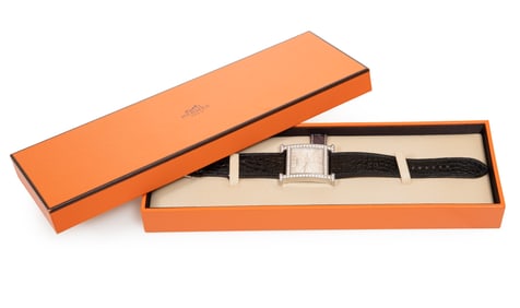 Hermès [Hermes] Heure H Stainless Steel Watch