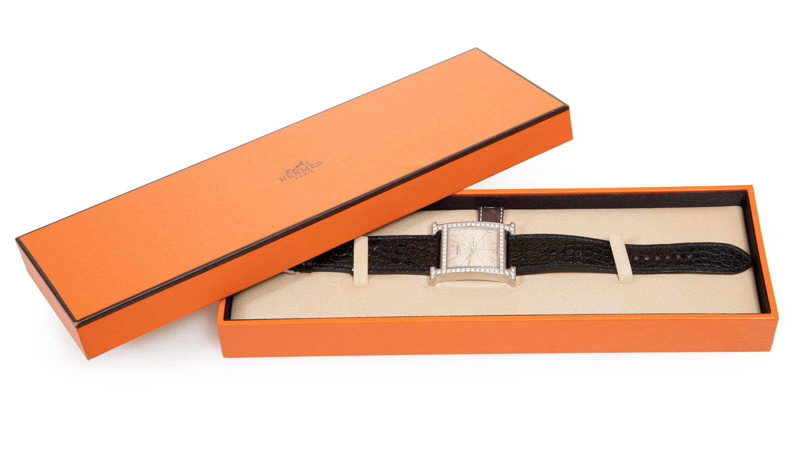 Hermès [Hermes] Heure H Stainless Steel Watch (1 of 4)