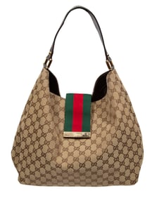 Gucci GG Canvas Large Hobo Handbag