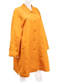 Vintage Chanel Orange Silk Raincoat