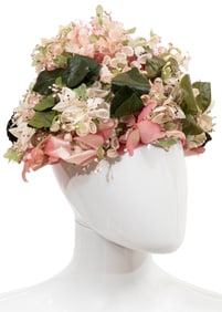 Vintage Christian Dior Hat with Saks Fifth Avenue Hat Box