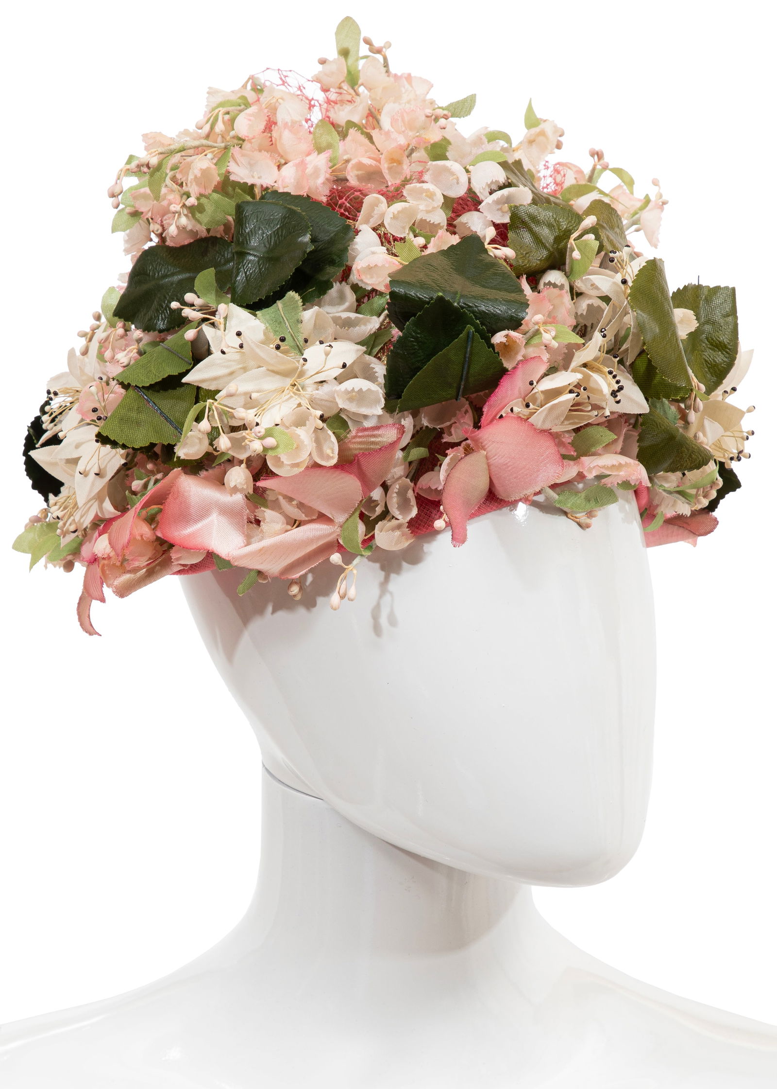 Vintage Christian Dior Hat with Saks Fifth Avenue Hat Box (1 of 4)