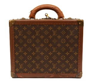 Vintage Louis Vuitton Boite Flacons Train Case in Brown Monogram Coated Canvas