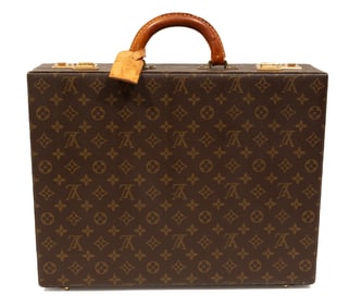 Vintage Louis Vuitton Briefcase in Brown Monogram Coated Canvas