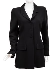 Vintage Chanel Black Wool Jacket, Fall/Winter 1997