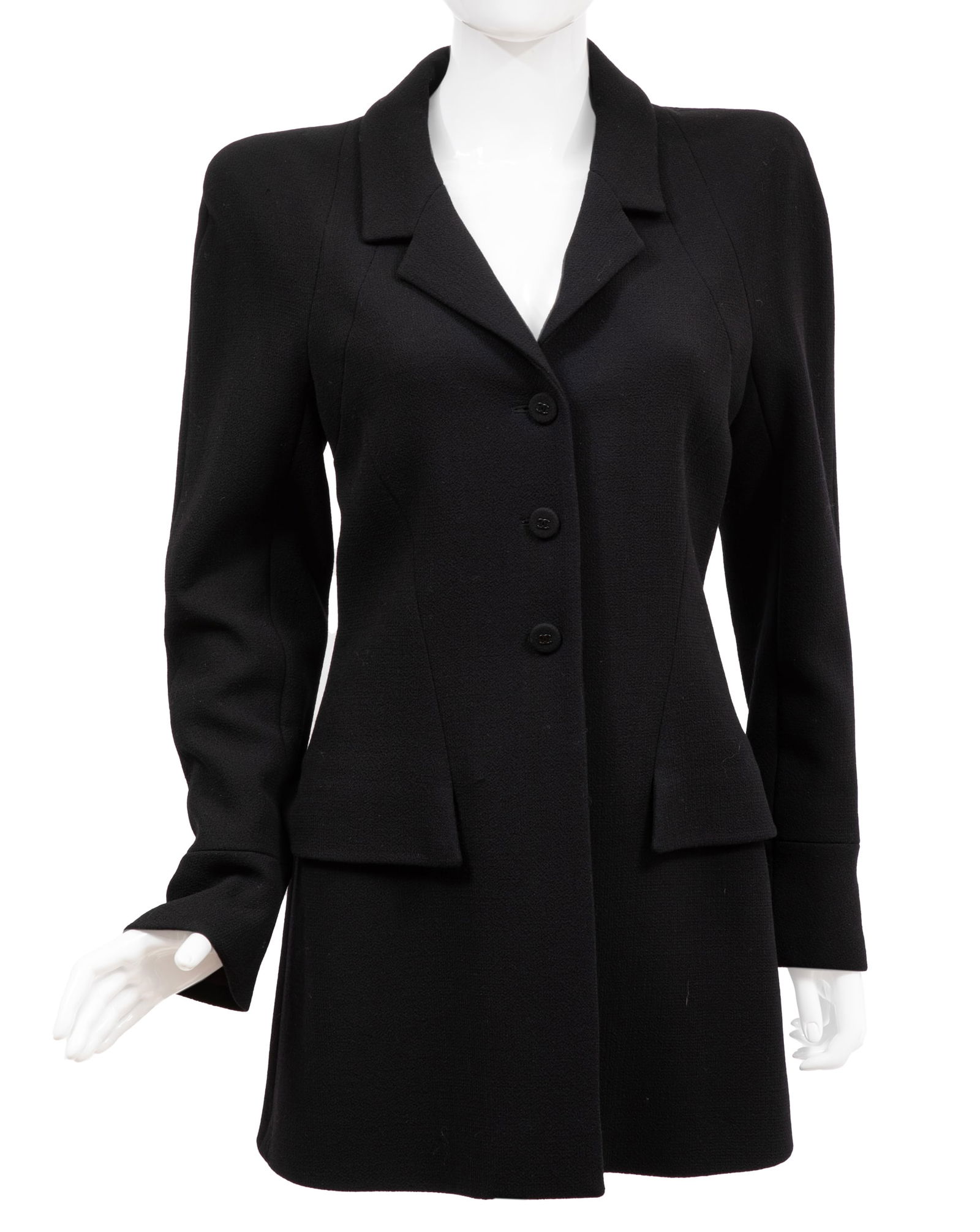 Vintage Chanel Black Wool Jacket, Fall/Winter 1997 (1 of 5)
