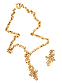 Vintage Chanel Necklace and Brooch, Spring/Summer 1994
