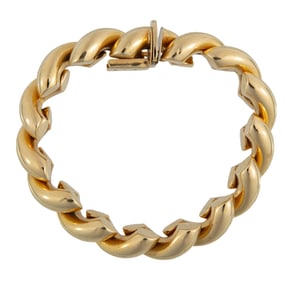 Italian 14 kt. Yellow Gold Chain Bracelet
