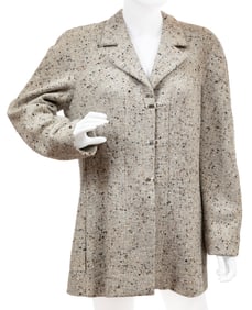 Vintage Chanel Beige Wool Tweed Jacket, Fall/Winter 1999