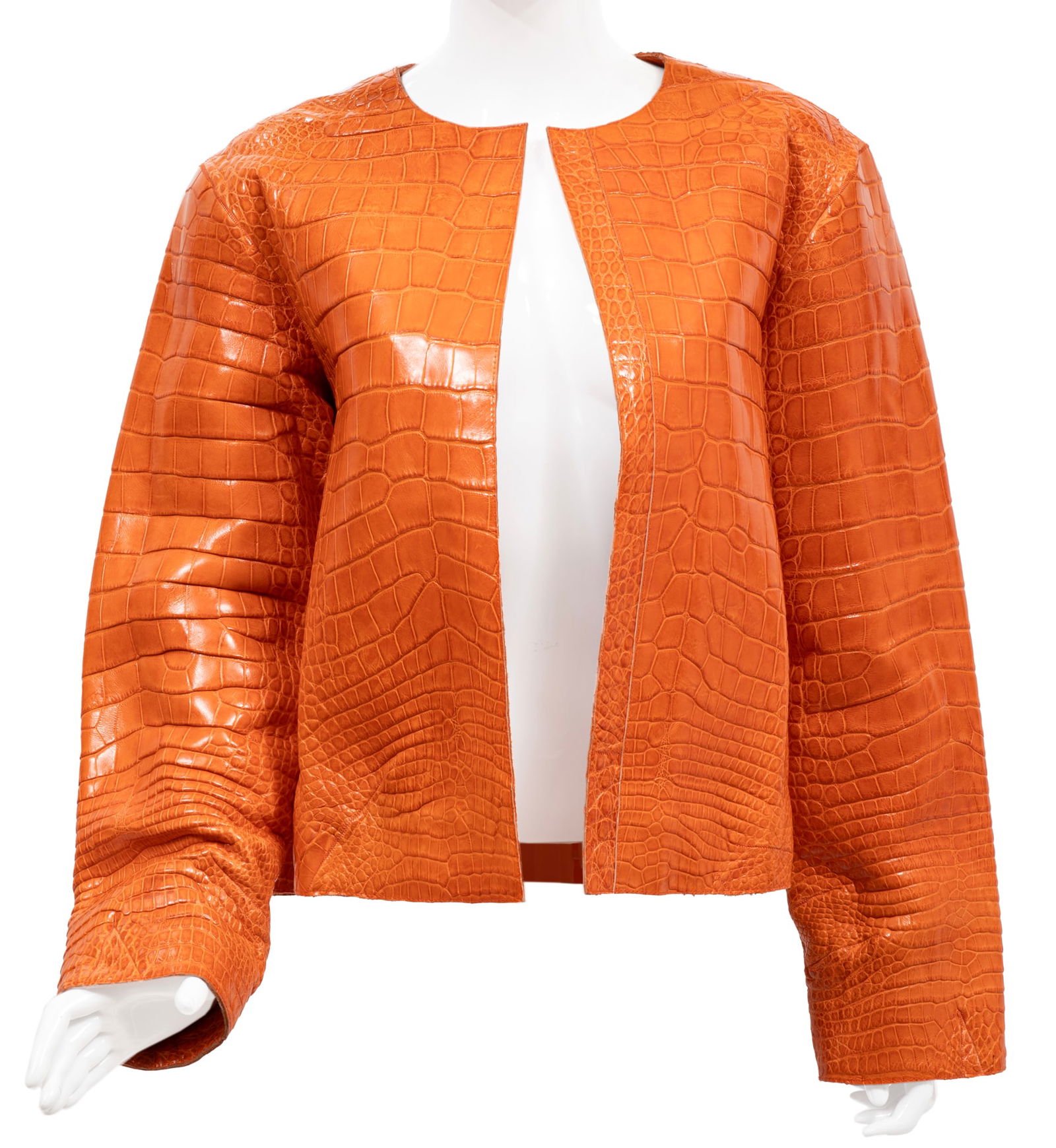 Vintage Oscar de la Renta Alligator Jacket: Vintage Oscar de la Renta Alligator Jacketlabeled, size 12.