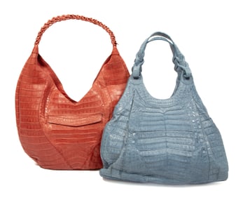 Two Nancy Gonzalez Crocodile Handbags