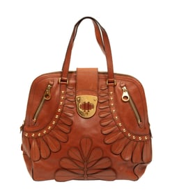 Alexander McQueen Brown Leather Novak Bag