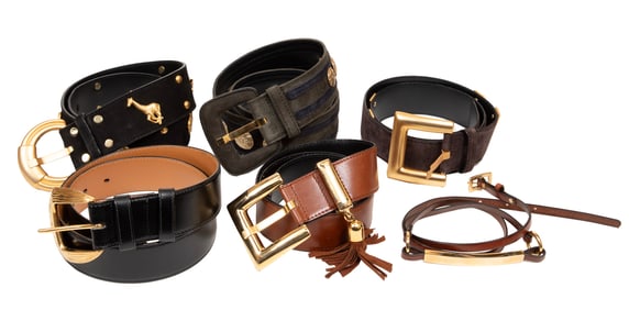 Six Vintage Escada Belts