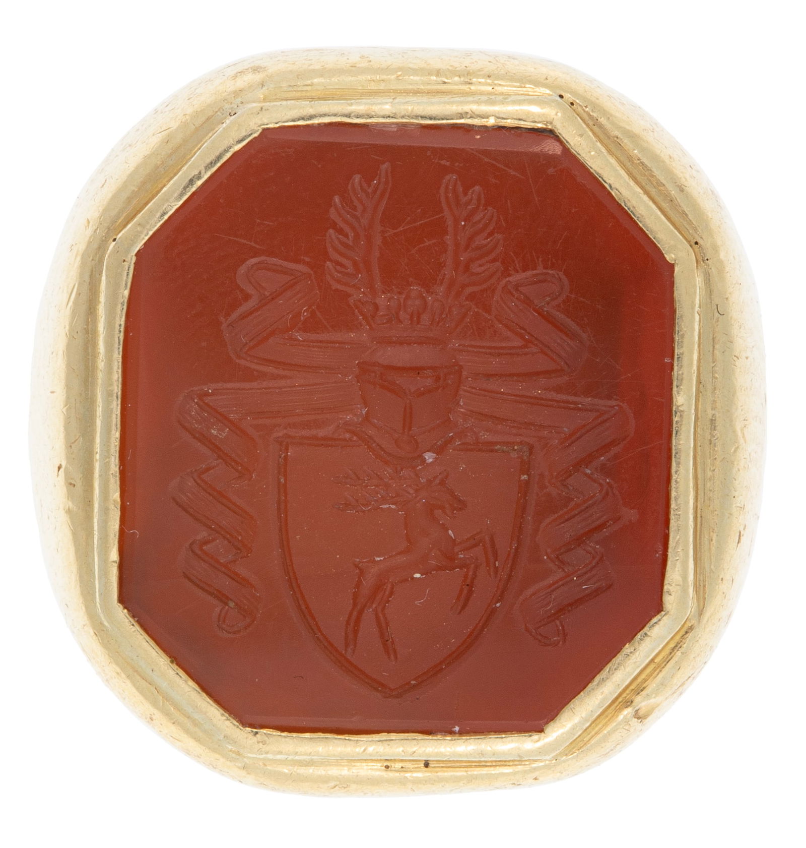 Rothschild's 18 kt. Yellow Gold and Intaglio Carnelian Signet Ring (1 of 4)