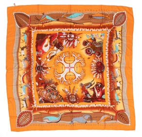 Hermès [Hermes] "La Vie Du Grand Nord" Silk Scarf 140 in Original Box