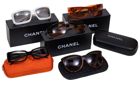 Three Pairs of Vintage Chanel Sunglasses