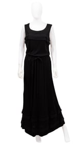 Vintage Chanel Black Skirt Set Ensemble, Spring/Summer 2002