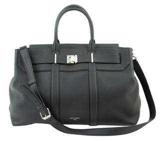 Louis Vuitton Georges Tote or Weekender Bag in Black Leather