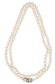 Baroque Freshwater Pearl Necklace with Sterling Silver Clasp