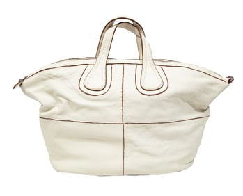 Givenchy White Leather Nightingale Bag