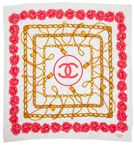 Vintage Chanel Silk Scarf 90