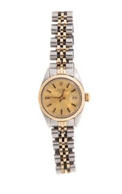 Rolex Stainless Steel and 18k Gold Oyster Perpetual Date Ladies Watch
