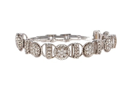 Jabel 18 kt. White Gold and Diamond "Add-a-Link" Bracelet