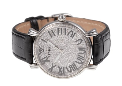 Le Vian Diamond Stainless Steel Watch