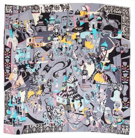 Hermès [Hermes] "Zabavushka" Silk Scarf 140
