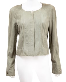 Vintage Chanel Suede Cropped Jacket, Cruise 2003