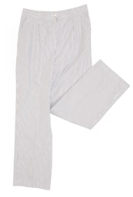 Pair of Vintage Chanel Stripe Cotton Trousers