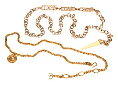 Vintage Roberto Cavalli Class Metal Chain Belt