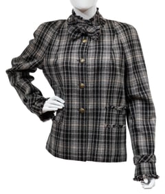 Vintage Chanel Grey Tweed Jacket, Fall/Winter 2005