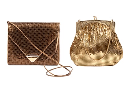 Two Whiting & Davis Mesh Evening Bags
